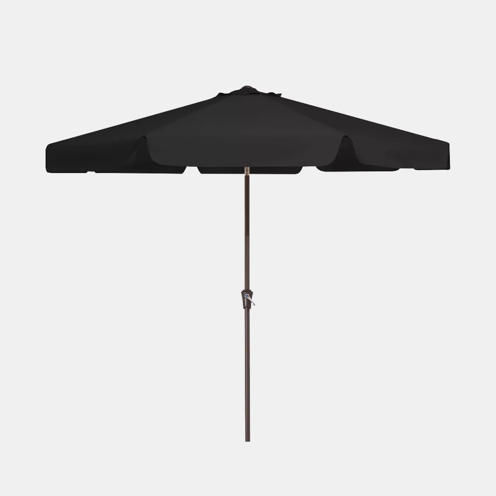 Hyleory 10ft Octagonal Centered Pole Patio Umbrella - Versatile Shade Solution - Black
